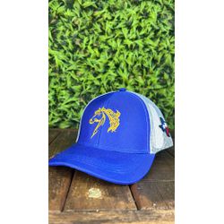 Boné Infantil Country Sertanejo Cavalo Cor Azul Bi... - CLUB 21 COUNTRY