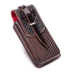 Capa de Couro Bainha para Celular Fechamento com V... - CLUB 21 COUNTRY