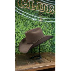 Chapéu Country Montana Café Aba 10 Aveludado Uniss... - CLUB 21 COUNTRY