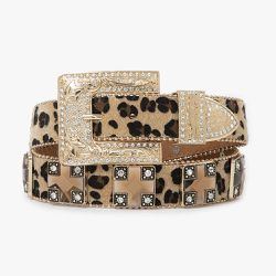 Cinto Country Animal Print Onça Claro - CINTO42 - CLUB 21 COUNTRY