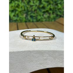Pulseira Dourada Detalhe Esmaltado com Regulagem -... - CLUB 21 COUNTRY