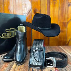 Kit Country Masculino Rodeio Chapéu Montana Couro ... - CLUB 21 COUNTRY