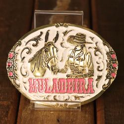 Fivela Country Cowboy Unissex Rosa Muladeira - FIV... - CLUB 21 COUNTRY
