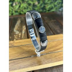 Pulseira de Couro Country Unissex Premium São Bent... - CLUB 21 COUNTRY