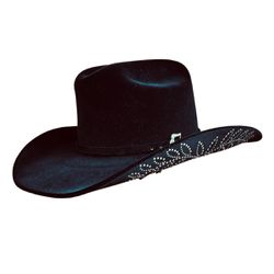 Chapéu Infantil Country Castella 2.0 Preto Flor Si... - CLUB 21 COUNTRY