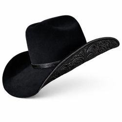 Chapéu Country Legado Preto Aba 10 Unissex Bandinh... - CLUB 21 COUNTRY