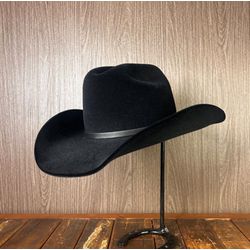 Chapéu Country Montana Preto Aba 10 Aveludado Unis... - CLUB 21 COUNTRY