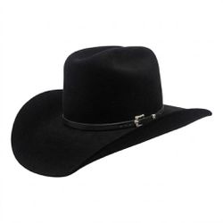 Chapéu Country Montana Preto Aba 10 Aveludado Unis... - CLUB 21 COUNTRY