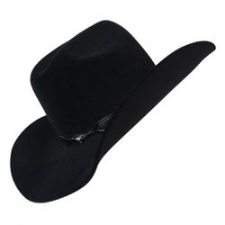 Chapéu Country Montana Premium Preto Aba 10 Avelud... - CLUB 21 COUNTRY