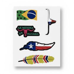 Cartela de Adesivo de Papel Country 5 por Cartela ... - CLUB 21 COUNTRY