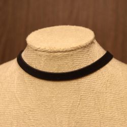 Choker Feminina Camurça Preta Básica Metal Prata -... - CLUB 21 COUNTRY