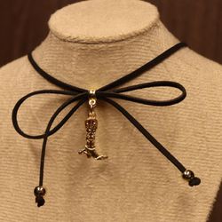 Choker de Bota Feminina Camurça Preta - CODIGO13 - CLUB 21 COUNTRY