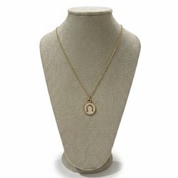 Colar Dourado Feminino Ferradura Detalhe Esmaltado... - CLUB 21 COUNTRY