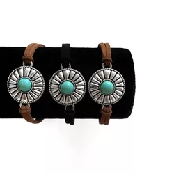 Pulseira de Camurça Detalhe Esmaltado - PULSEIRA3... - CLUB 21 COUNTRY