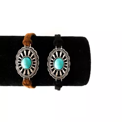 Pulseira de Camurça Detalhe Esmaltado - PULSEIRA4... - CLUB 21 COUNTRY