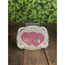 Fivela Country Cowboy Unissex Rosa Barrel Racer - ... - CLUB 21 COUNTRY