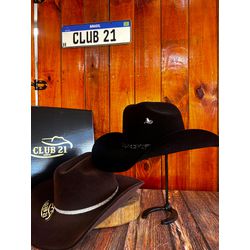 Kit Country Feminino Diamond Chapéu Preto e Café +... - CLUB 21 COUNTRY