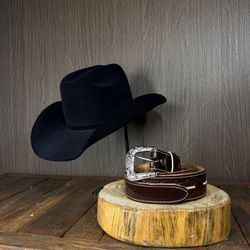 KIT CHAPÉU MONTANA PRETO E CINTO COUNTRY! - MONTAN... - CLUB 21 COUNTRY