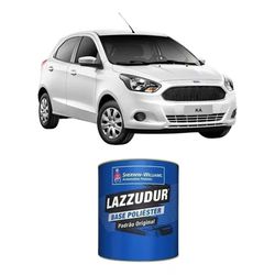 Tinta Automotiva Branco Artico Poliester 900ml Laz... - Almeida Construart e Soluções