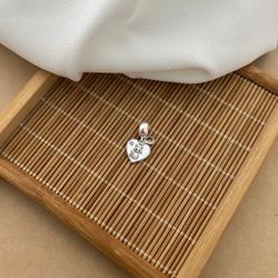 Berloque CoraÇÃo Gatinho Laser Zirconia Cristal - ... - C Martiniano Joias
