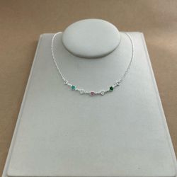 CHOKER COM 7 CORAÇÕES DE ZIRCÔNIA COLORS - 27383... - C Martiniano Joias