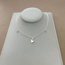 CHOKER BORBOLETA ORIGAME E 2 CORAÇÕES DE ZIRCÔNIA ... - C Martiniano Joias