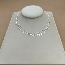 CHOKER DIVERSOS ELOS REDONDOS COM CRUZ PENDURADAS ... - C Martiniano Joias