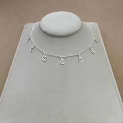 CHOKER 7 LUA VAZADA PENDURADAS ELOS 35CM + 5CM EXT... - C Martiniano Joias