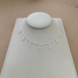 Choker 7 Zircônias Navete Cristal - 26654 - C Martiniano Joias