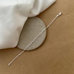PULSEIRA ELOS ALONGADOS MASCULINA 20CM - 27837 - C Martiniano Joias