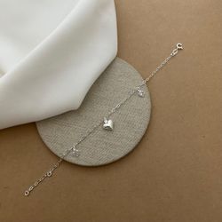 PULSEIRA 1 CORAÇÃO GORDINHO 2 ZIRCÔNIAS CRISTAL PE... - Paraíso da Prata