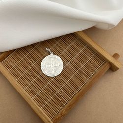 MEDALHA DE SÃO BENTO GRANDE EM PRATA CLARA - 27302 - C Martiniano Joias