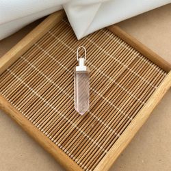 PINGENTE DIFUSOR PEDRA NATURAL QUARZO ROSA - 26317 - C Martiniano Joias