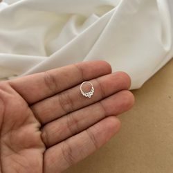 PIERCING ARGOLINHA DE COROA VAZADA COM 1 ZIRCÔNIA ... - C Martiniano Joias