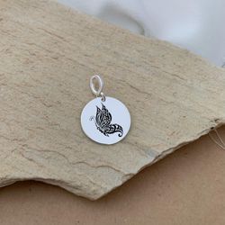 PINGENTE MEDALHA MÉDIA COM BORBOLETA LASER - 2349... - C Martiniano Joias