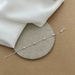 PULSEIRA INFANTIL 5 BOLINHAS CORRENTE 3 EM 1 - 263... - Pratas Pomposa