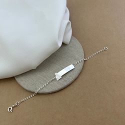 PULSEIRA PLAQUINHA LISA COM NOSSA SENHORA TRABALHA... - C Martiniano Joias