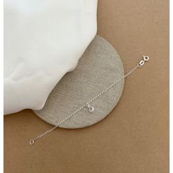PULSEIRA INFANTIL ELOS ALONGADO COM 1 ZIRCÔNIA RED... - C Martiniano Joias