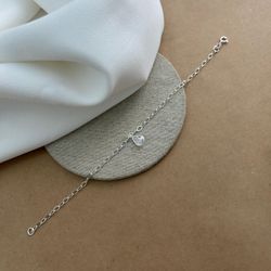 PULSEIRA COM 1 ZIRCÔNIA GOTA CRISTAL PENDURADA DE ... - C Martiniano Joias