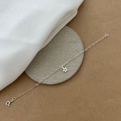 Pulseira Elos Ovais Com Estrela 8mm Pendurada - 26... - C Martiniano Joias