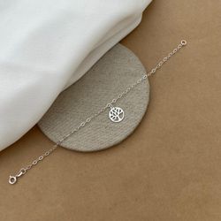 Pulseira Circulo 11mm Com Arvore Da Vida Vazado El... - C Martiniano Joias