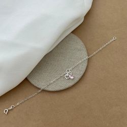 PULSEIRA ELOS OVAIS COM 1 ZIRCÔNIA REDONDA ROSA E ... - C Martiniano Joias