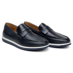 Sapato Casual Masculino CNS Loafer Azul - 27487 - CNS Calçados