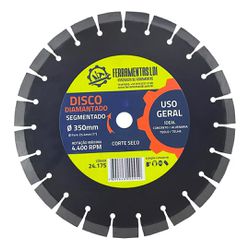 Disco Diamantado Concreto/Asfalto 350mm Pastilha 1... - SÓ AQUI FERRAMENTAS