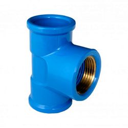 TE AZUL COM BUCHA DE LATÃO 20X1/2 PLASTILIT - 1026... - Comercial Leal