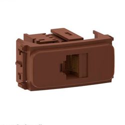 MODULO RJ45 CAT 5E MARROM COMPOSÉ - 10655 - Comercial Leal