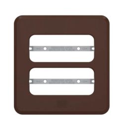 PLACA EMBUTIR MOVEIS E PEDRAS 2 POS 60MM MARROM CO... - Comercial Leal