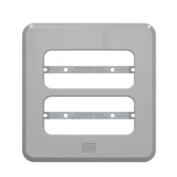 PLACA EMBUITIR MOVEIS E PEDRAS 2 POS 60MM CINZA CO... - Comercial Leal