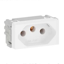 MODULO TOMADA 2P+T 10A BRANCO REFINATTO - 11198 - Comercial Leal