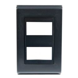 PLACA 4X2 2 MOD PRETO ACETINADO REFINATTO STYLE - ... - Comercial Leal